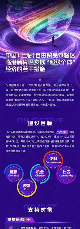 临港OPC支持政策：从个人到生态的全链条保障！